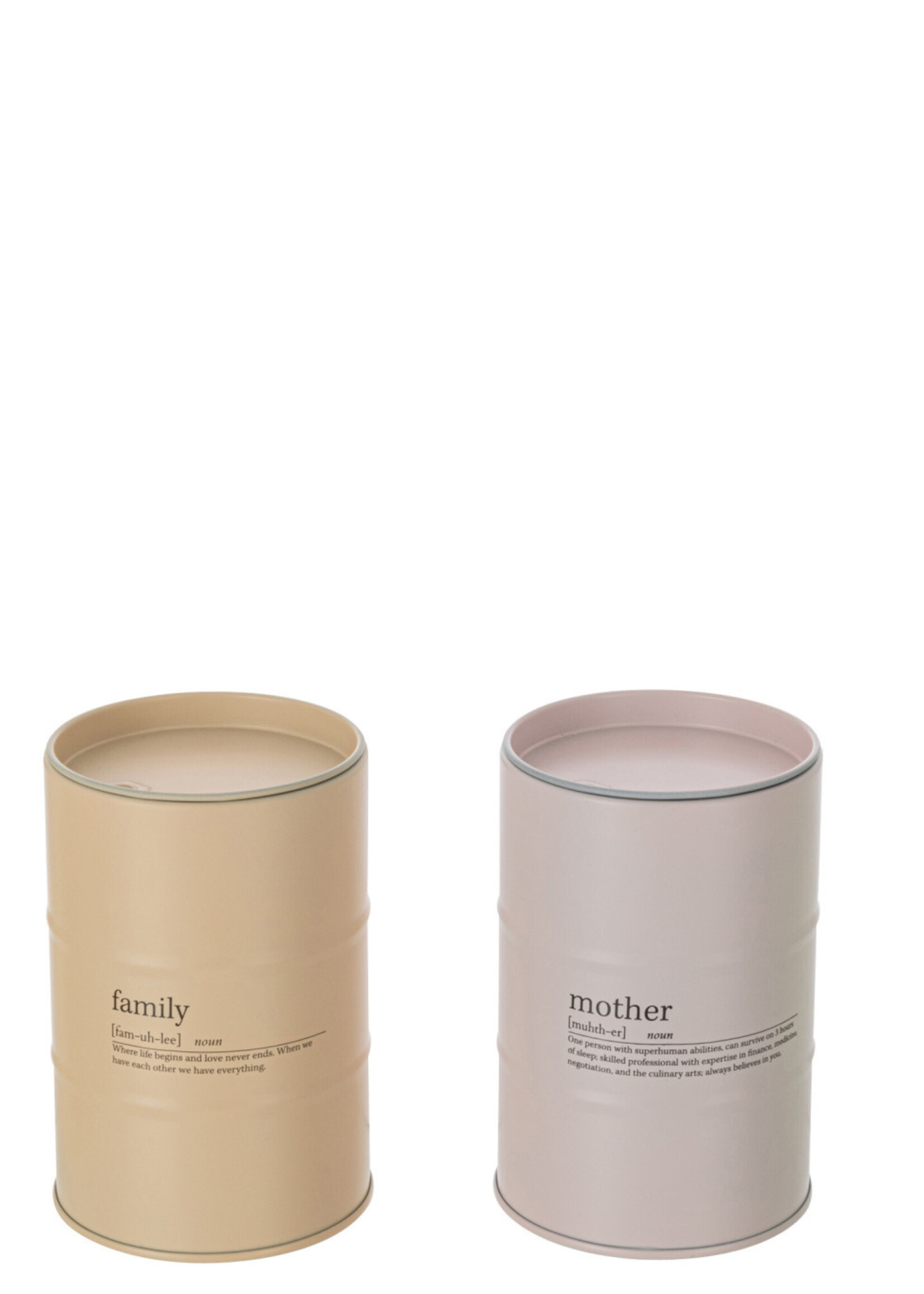 Bougie Family Citation Anglais-Francais Pastel 55h