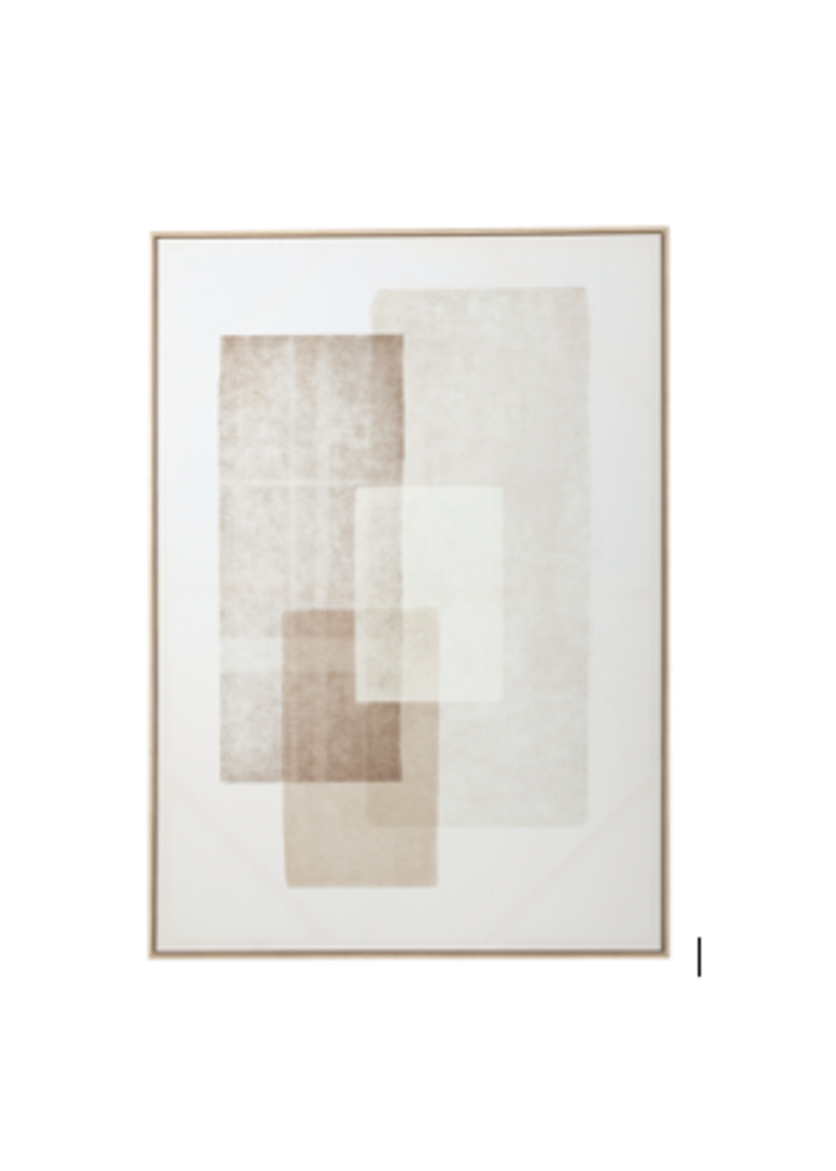 Tableau - Décoration Murale Rectangle Toile/Plastique Beige