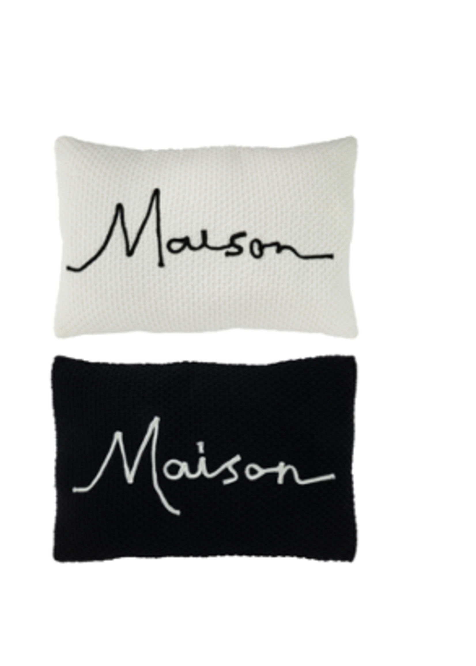 Coussin Maison Mix Noir / Blanc
