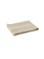 Jete De Lit Lignes Lin Beige