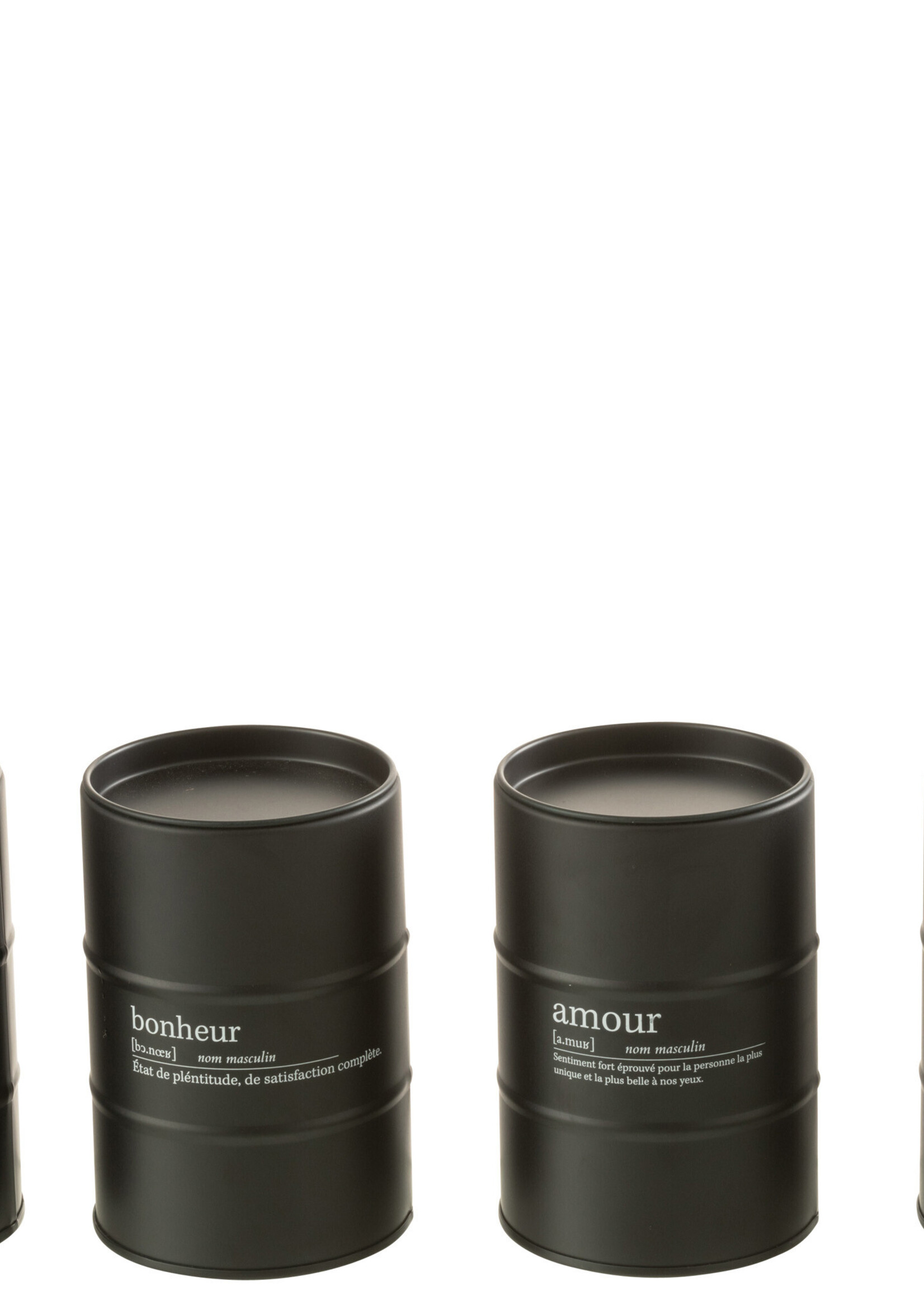 Bougie Parfumée Quote Anglais-Francais Noire 55h