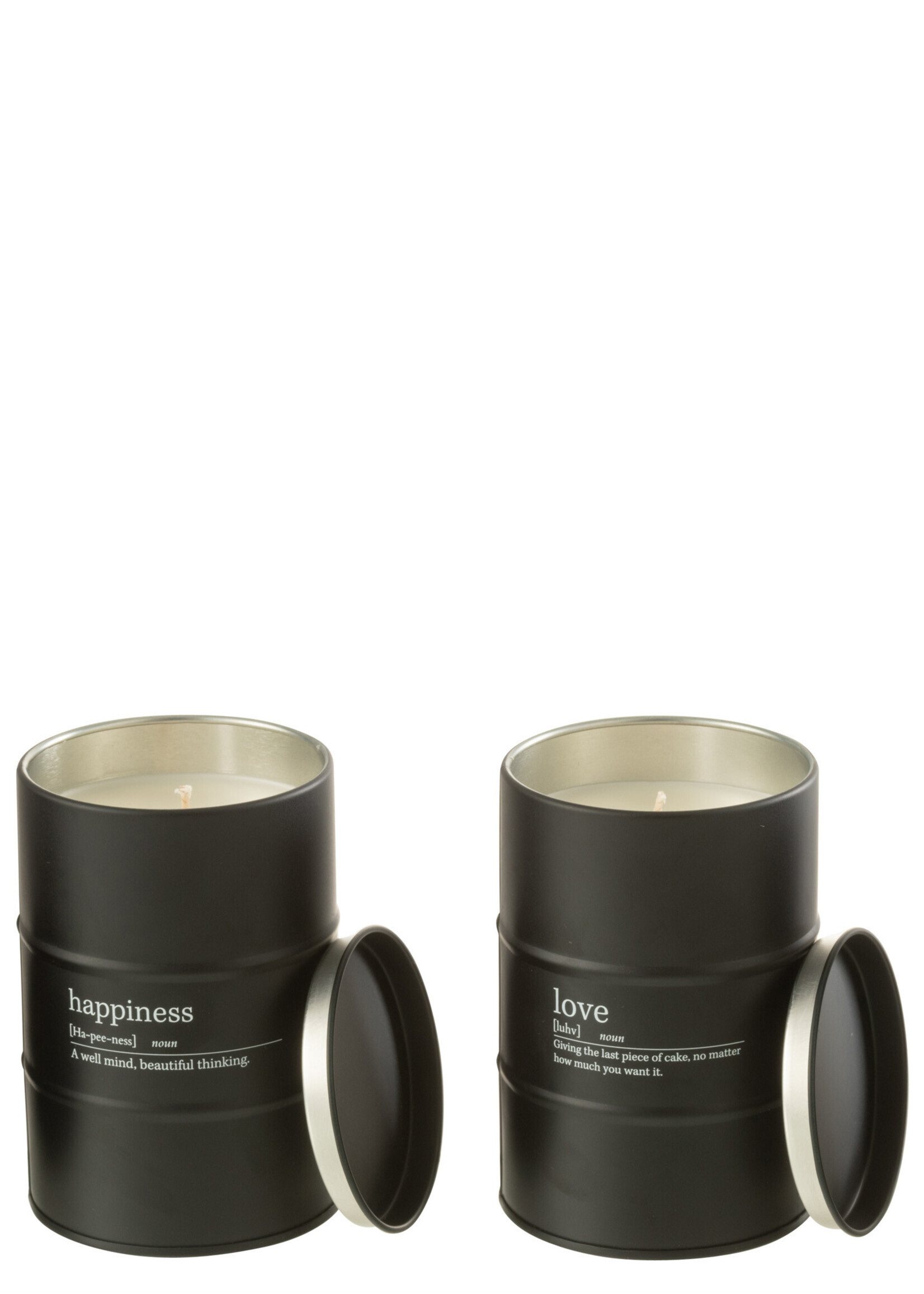 Bougie Parfumée Quote Anglais-Francais Noire 55h