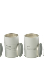 Bougie Parfumee Family Anglais-Francais Blanche 55h