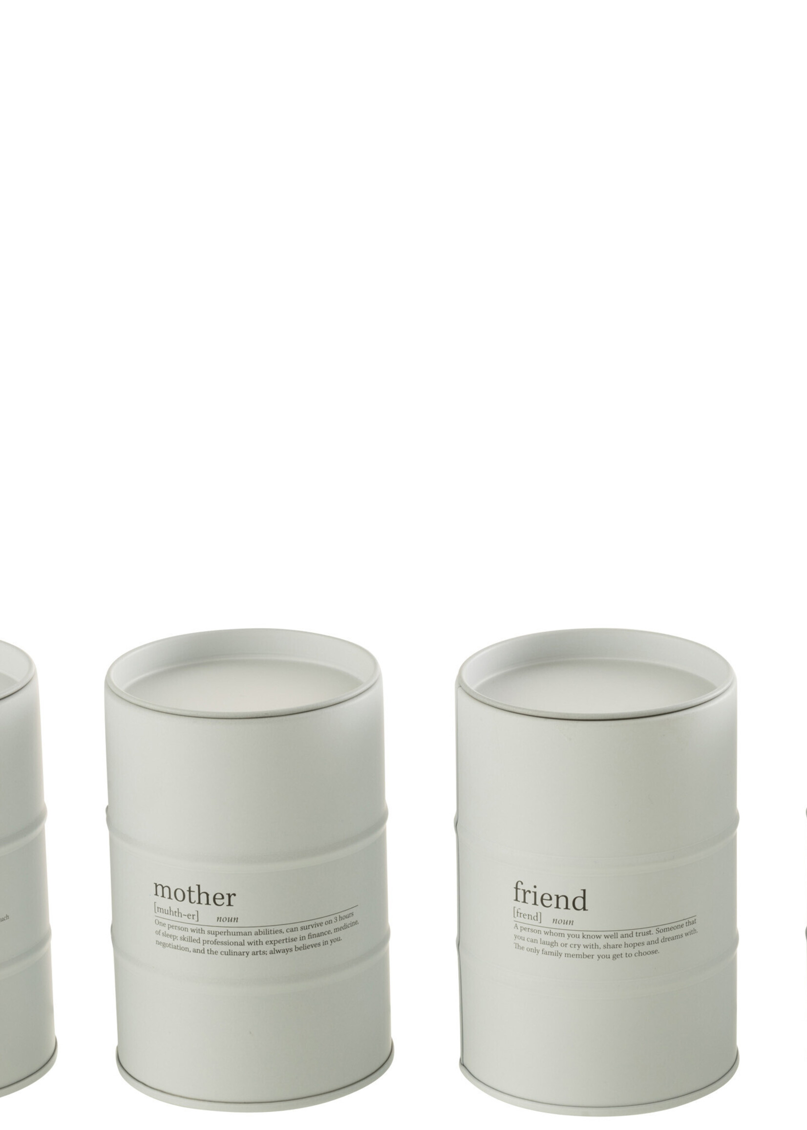 Bougie Parfumee Family Anglais-Francais Blanche 55h