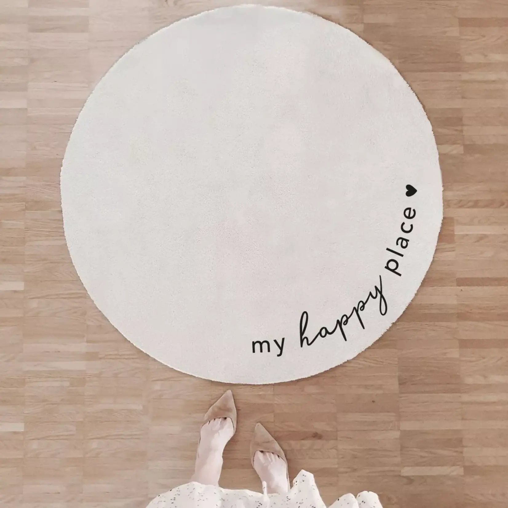 TAPIS  ROND HAPPY PLACE