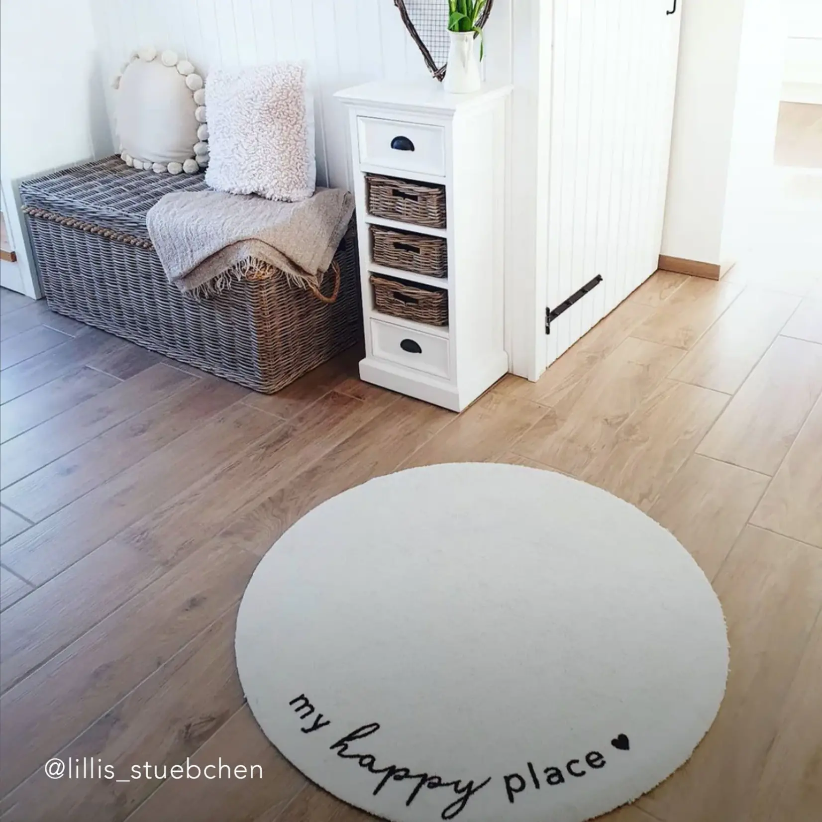TAPIS  ROND HAPPY PLACE