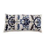 Anzio Coussin, Blue, Coton