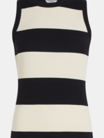 PENN&INK Top - Singlet Big Stripe vanilla/black