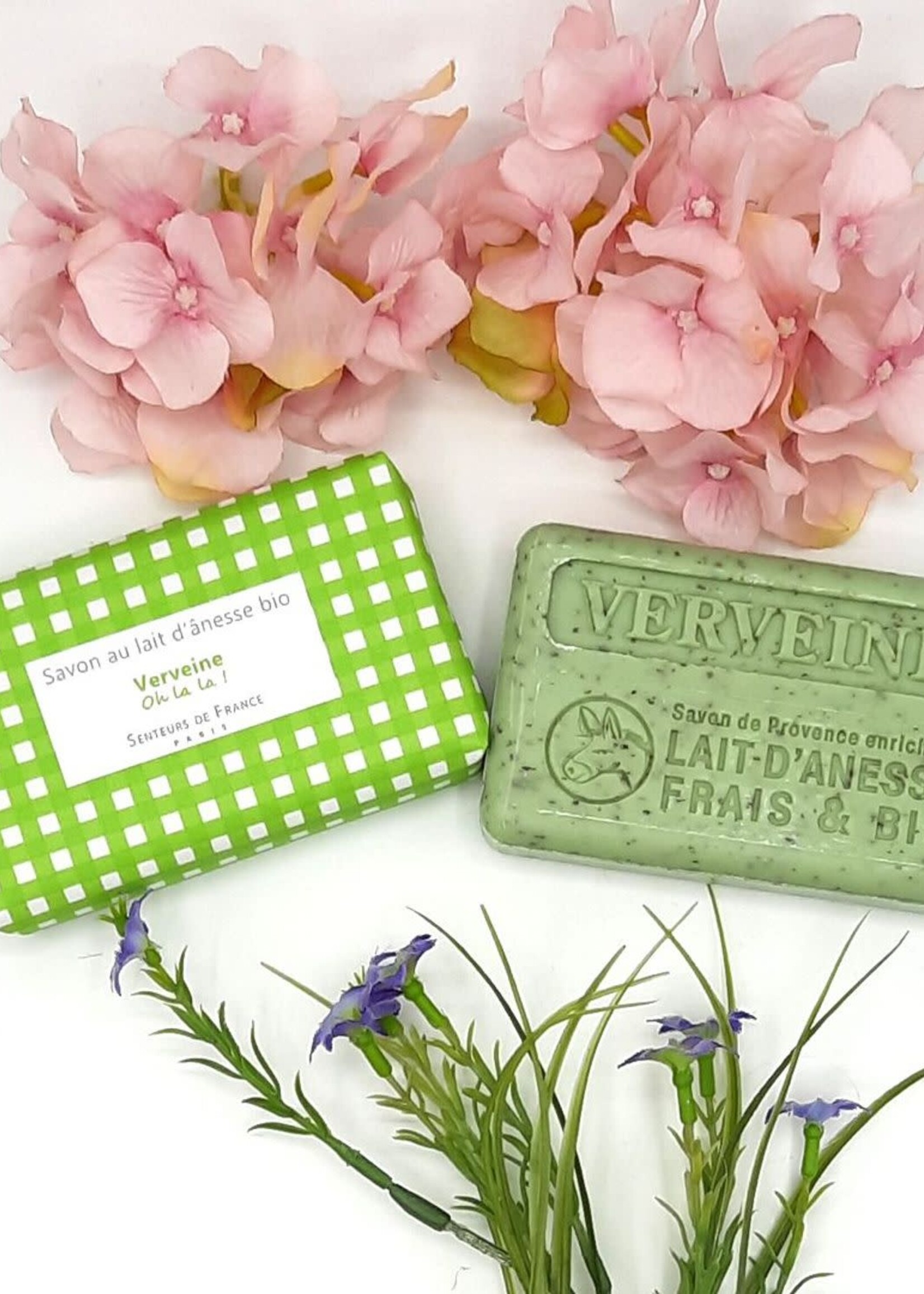 Savon au lait d'ânesse motifs vichy