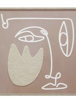 Tableau wande Main levée camel 60x60 cm