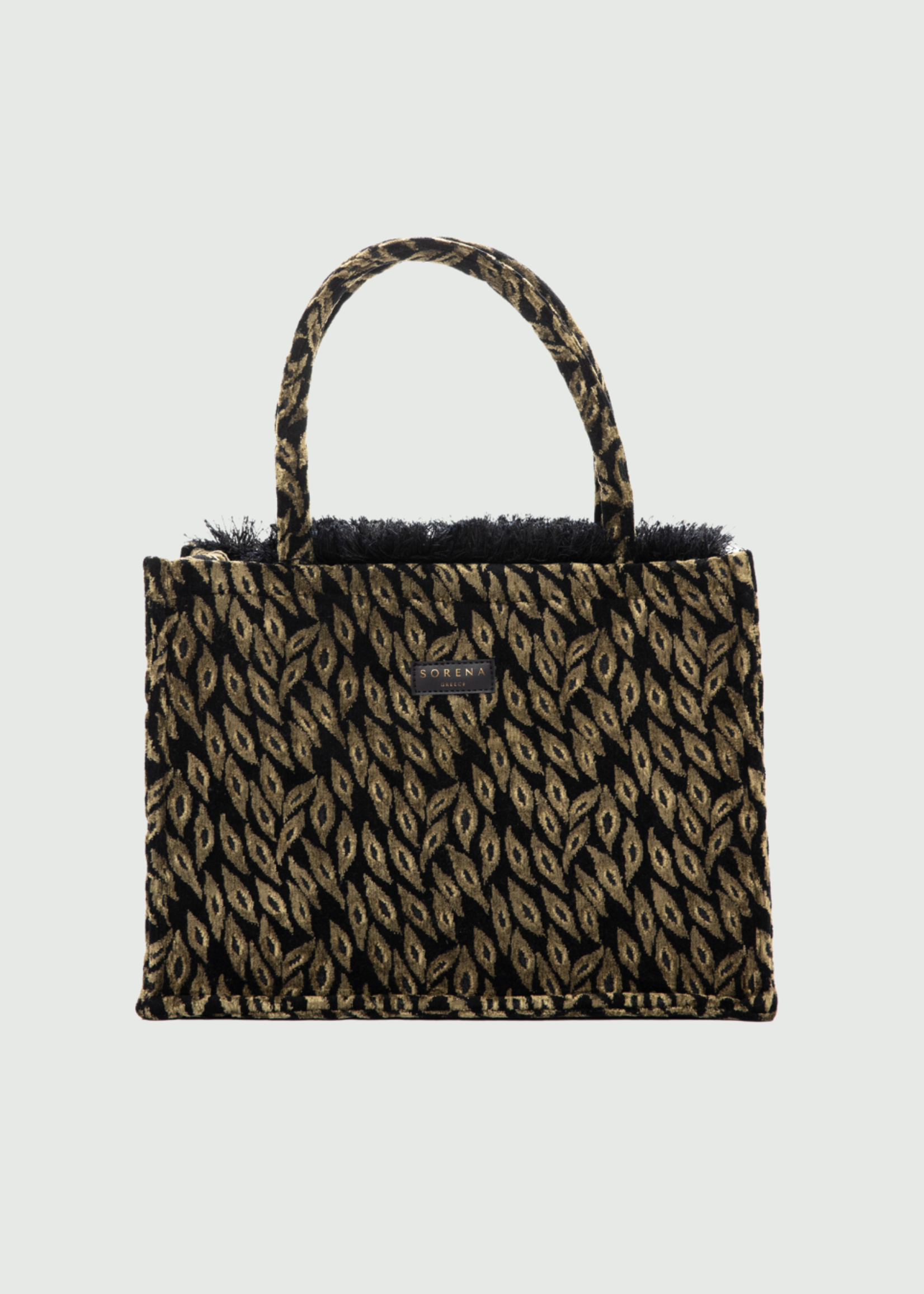Sorena Handmade ARHONTIA green medium tote bag