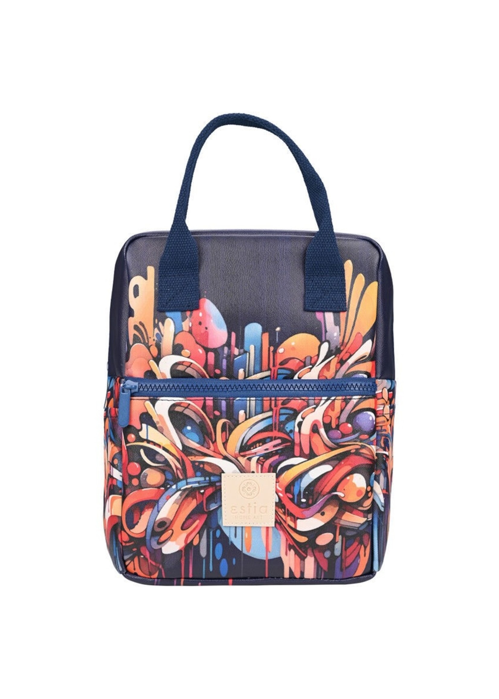 LUNCH BAG SAVE THE AEGEAN INSULATED 7lt VIBRANT VORTEX 22419