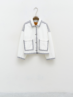 Veste Oedipe jean blanc