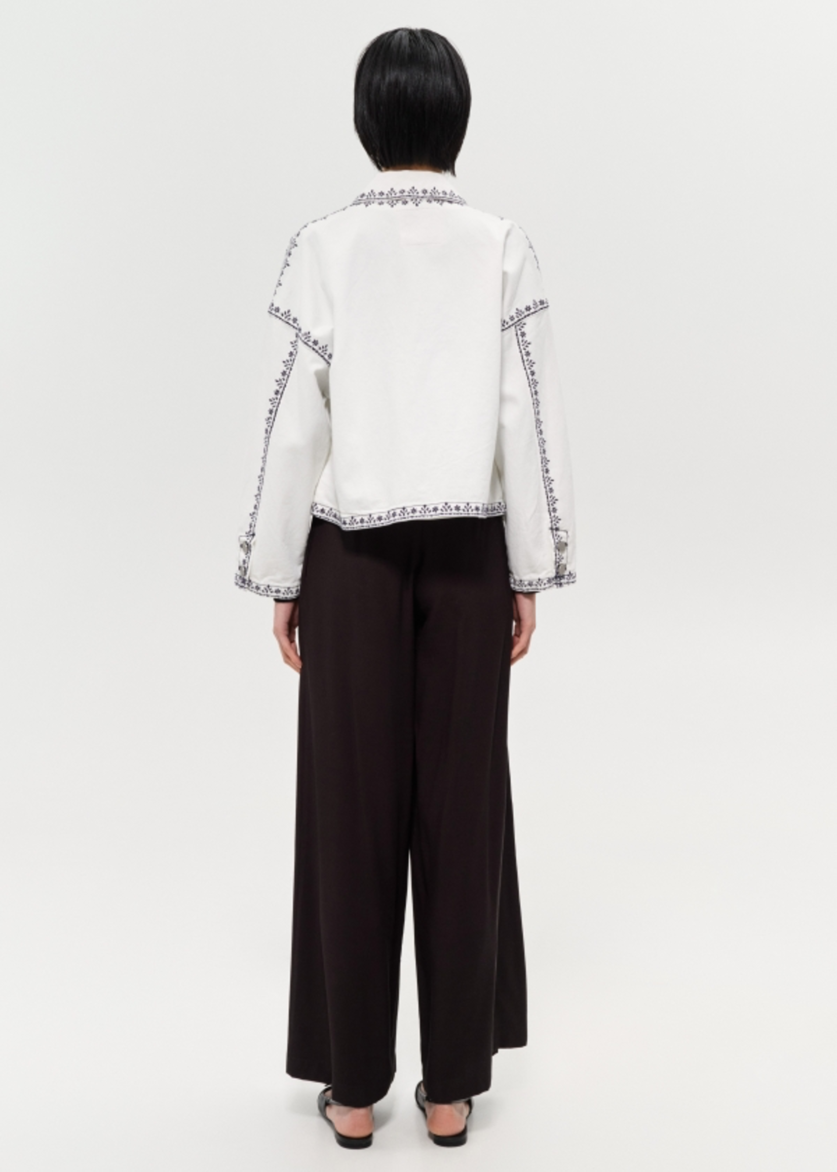 Veste Oedipe jean blanc
