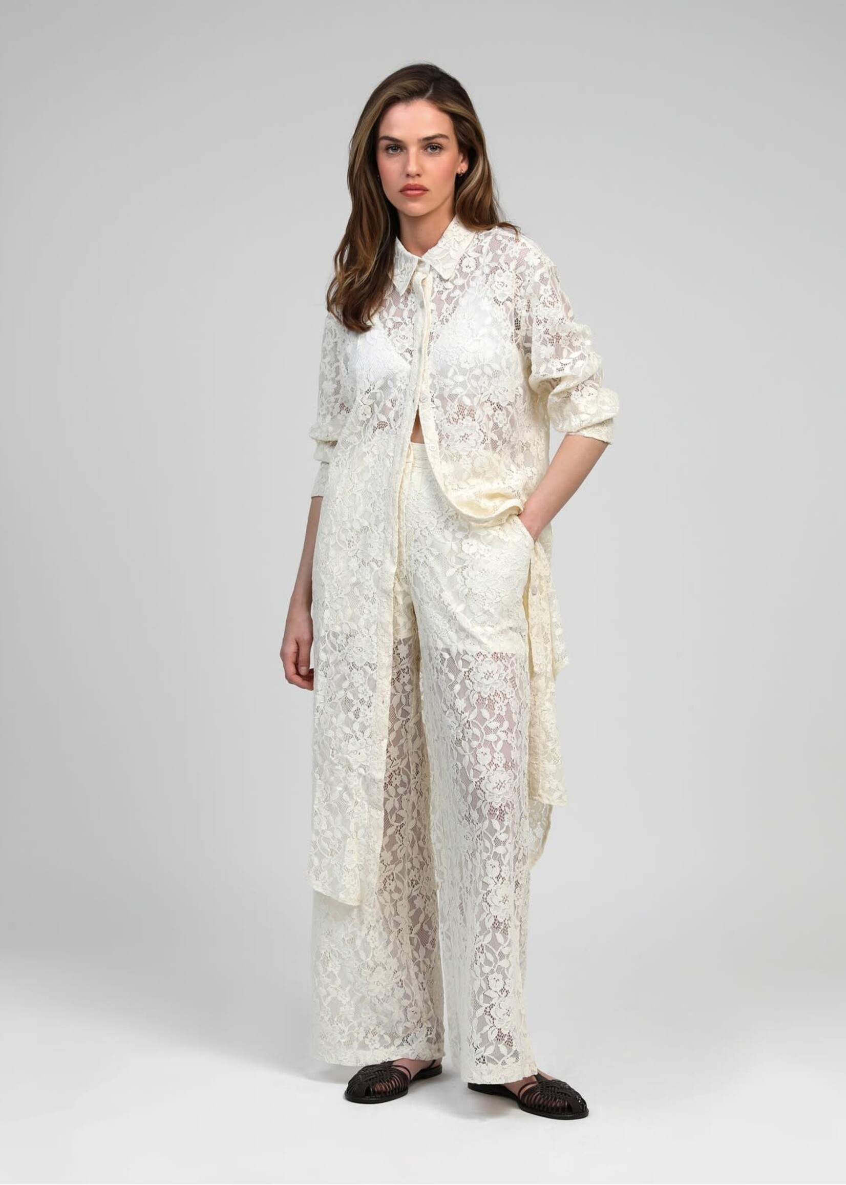Robe Chemise dentelle Eole