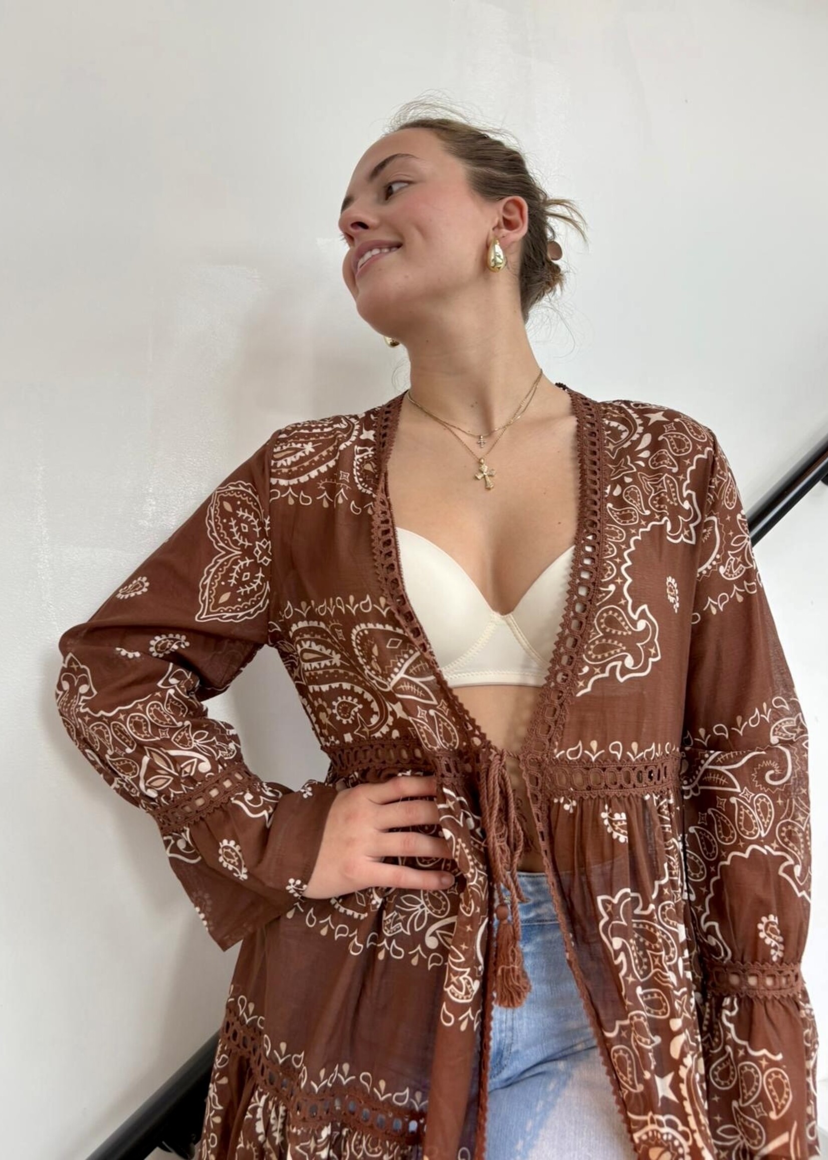 Kimono Kélya motifs bandana