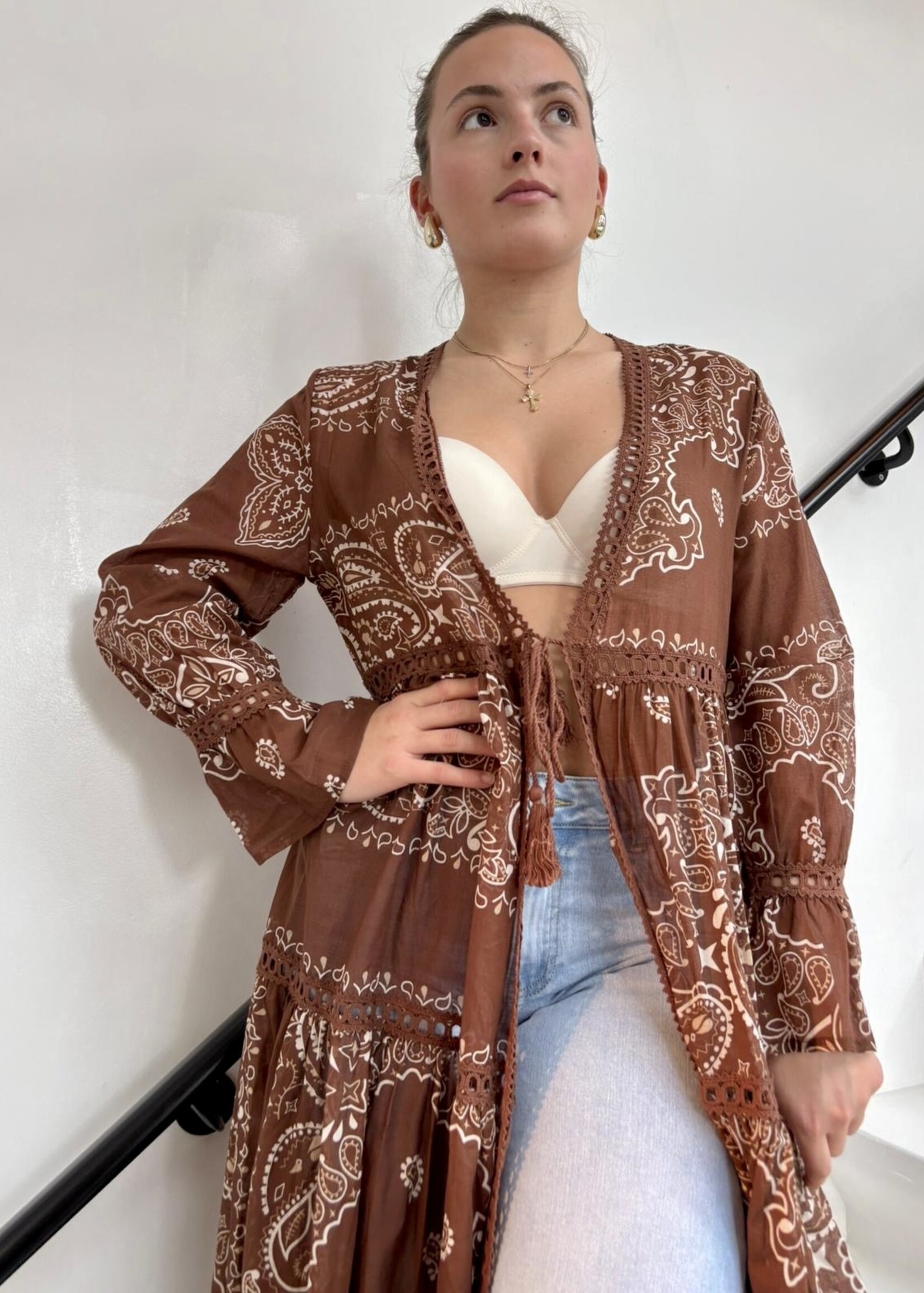 Kimono Kélya motifs bandana
