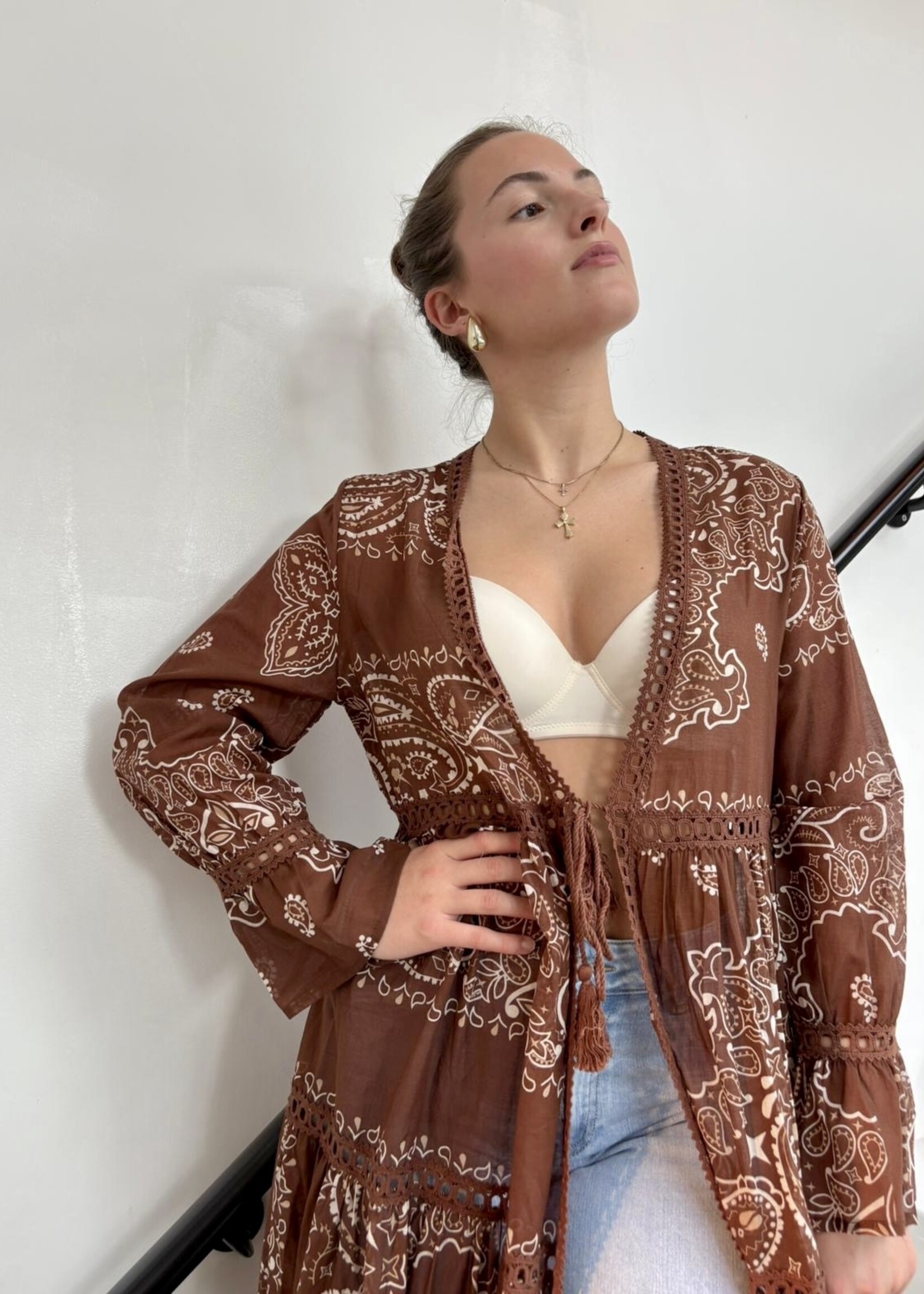 Kimono Kélya motifs bandana