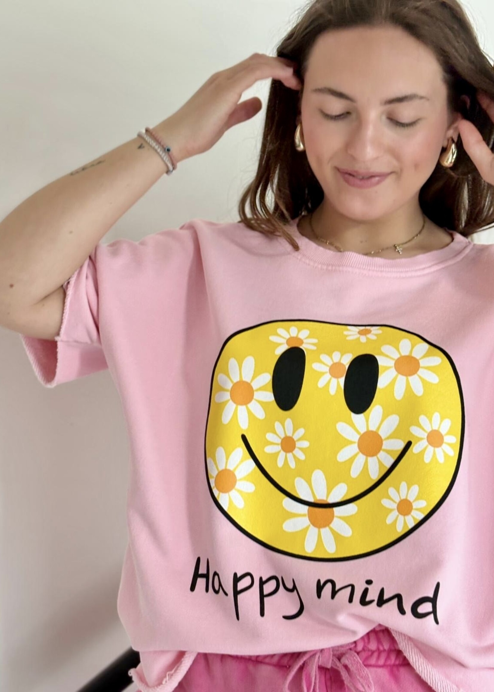 Sweatshirt SMILE  manches courtes TU