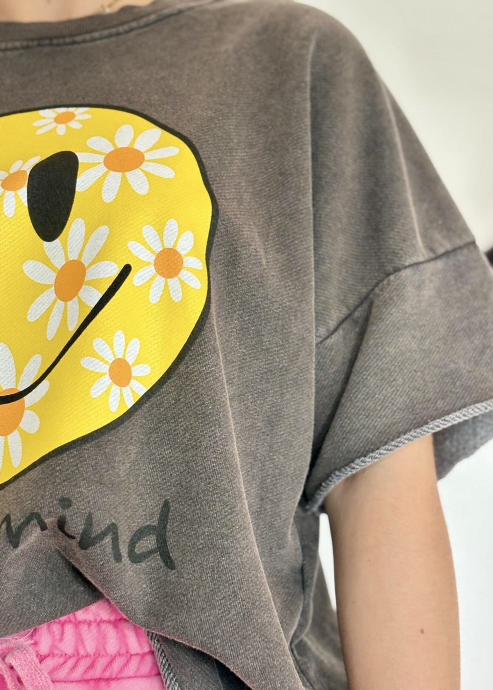 Sweatshirt SMILE  manches courtes TU
