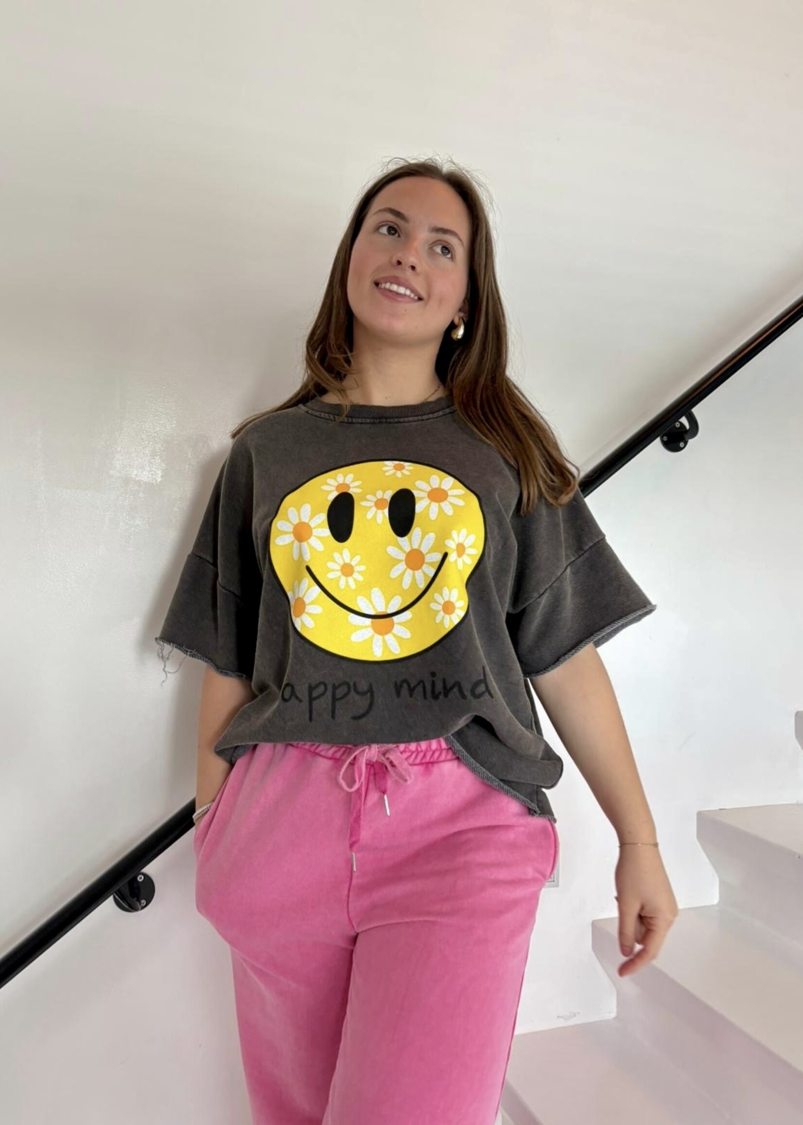 Sweatshirt SMILE  manches courtes TU