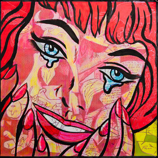 Falcó Crying girl contemplating Guernika
