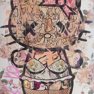 Dillon Boy Hello Pussycat / Sanrio Girl Hello Kitty (Nude Floral)