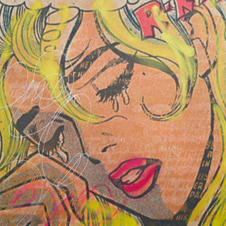 Dillon Boy Graffiti Girl Art (You Stole My Alec Monopoly)