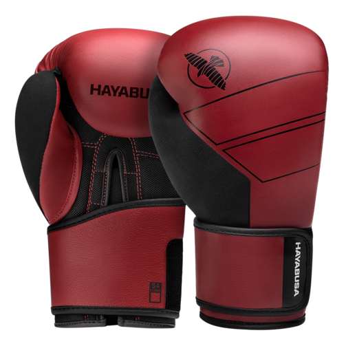 Hayabusa S4 Leder Bokshandschoenen Rood