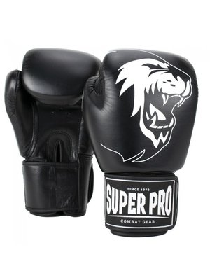 Super Pro Warrior Bokshandschoenen Zwart/Wit