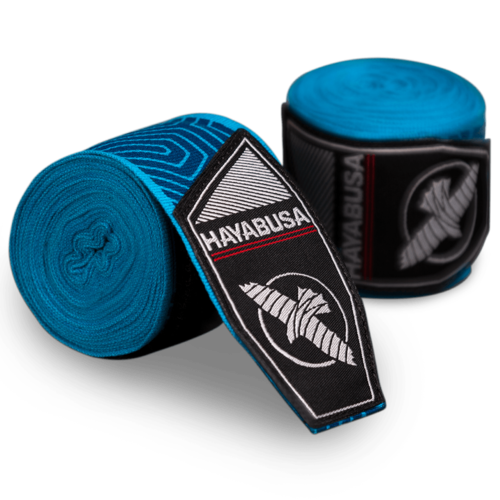 Hayabusa Perfect Stretch Bandages Blue Geo Hayabusa Perfect Stretch Bandages Blue Geo