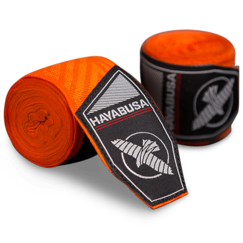 Hayabusa Perfect Stretch Bandages Orange Maze