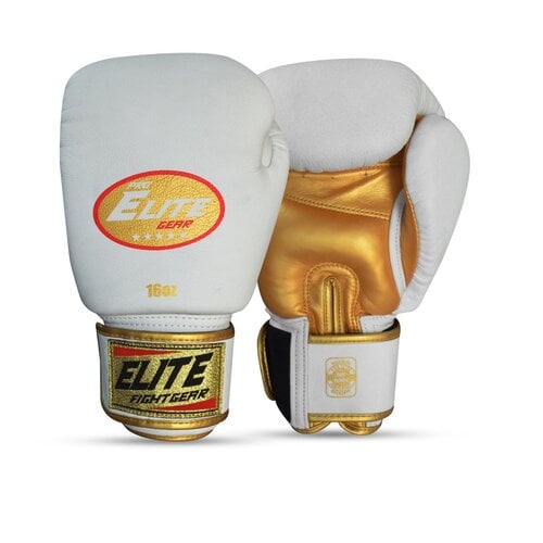 Elite Fightgear Thai Striker Bokshandschoenen Wit