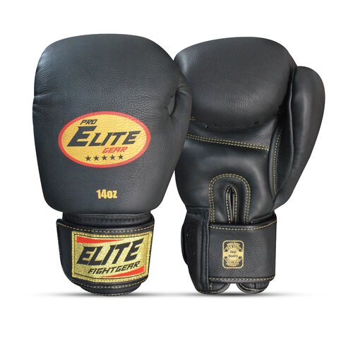 Elite Fightgear Elite Pro Thai Striker Bokshandschoenen Zwart