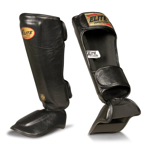 Elite Fightgear Elite Pro Old School Scheenbeschermers Zwart