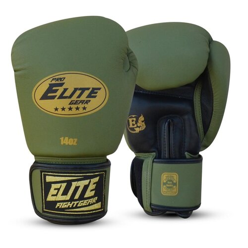 Elite Fightgear Elite Pro Thai Striker Bokshandschoenen Military