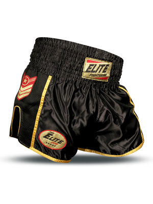 Elite Fightgear Thaiboksbroek Old School Zwart