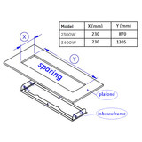 Bromic Inbouwframe Platinum 2300 Bromic Inbouwframe Platinum 2300