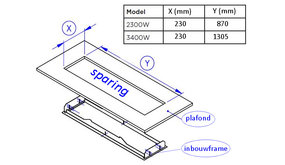 Bromic Inbouwframe Platinum 3400 Bromic Inbouwframe Platinum 3400