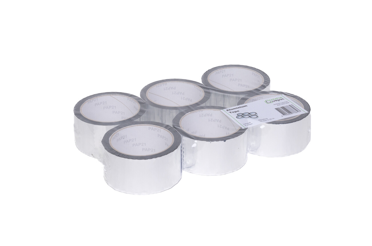 Isolatie Depot Aluminium tape 50 mm breed x rol 50 m