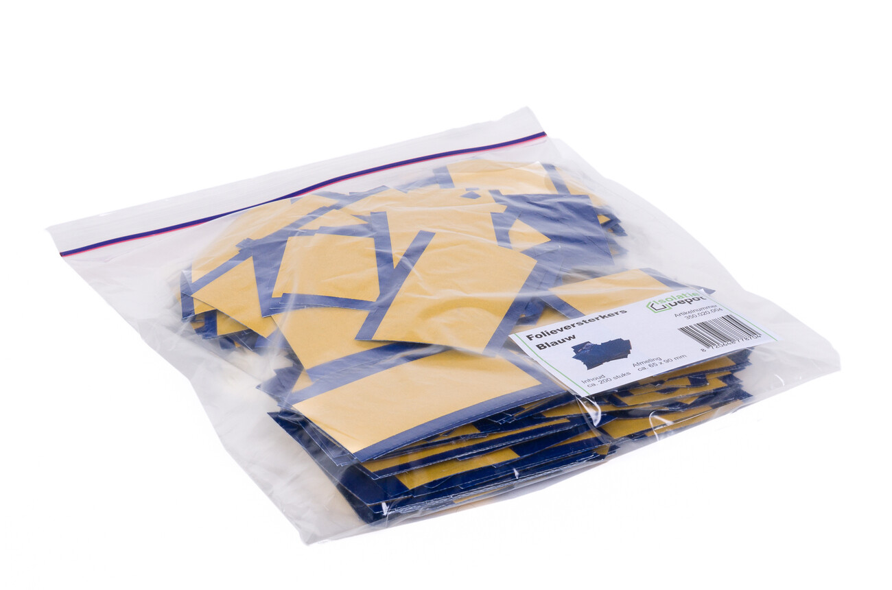 Folieversterkers groot ca. 90 x 65 mm blauw ca. 400 gram ca 200 stuks Isolatie Depot Folieversterkers groot ca. 90 x 65 mm blauw ca. 400 gram ca 200 stuks