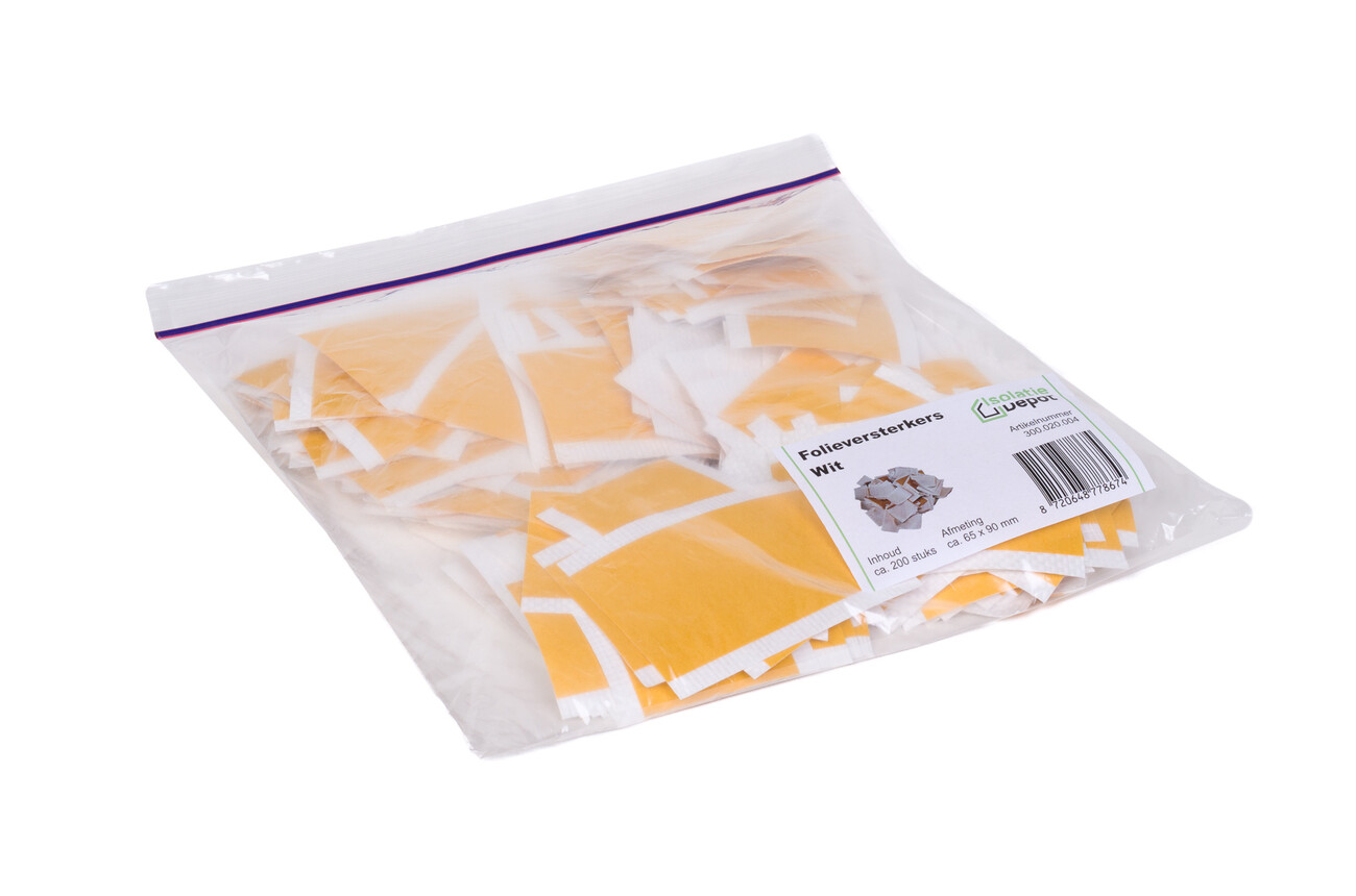 Folieversterkers groot ca. 90 x 65 mm wit 400 gram ca. 200 stuks Isolatie Depot Folieversterkers groot ca. 90 x 65 mm wit 400 gram ca. 200 stuks