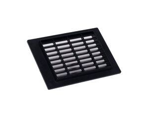 Tilmar Muurrooster rechthoekig 13 x 9 cm, zwart Muurrooster rechthoekig 13 x 9 cm, zwart