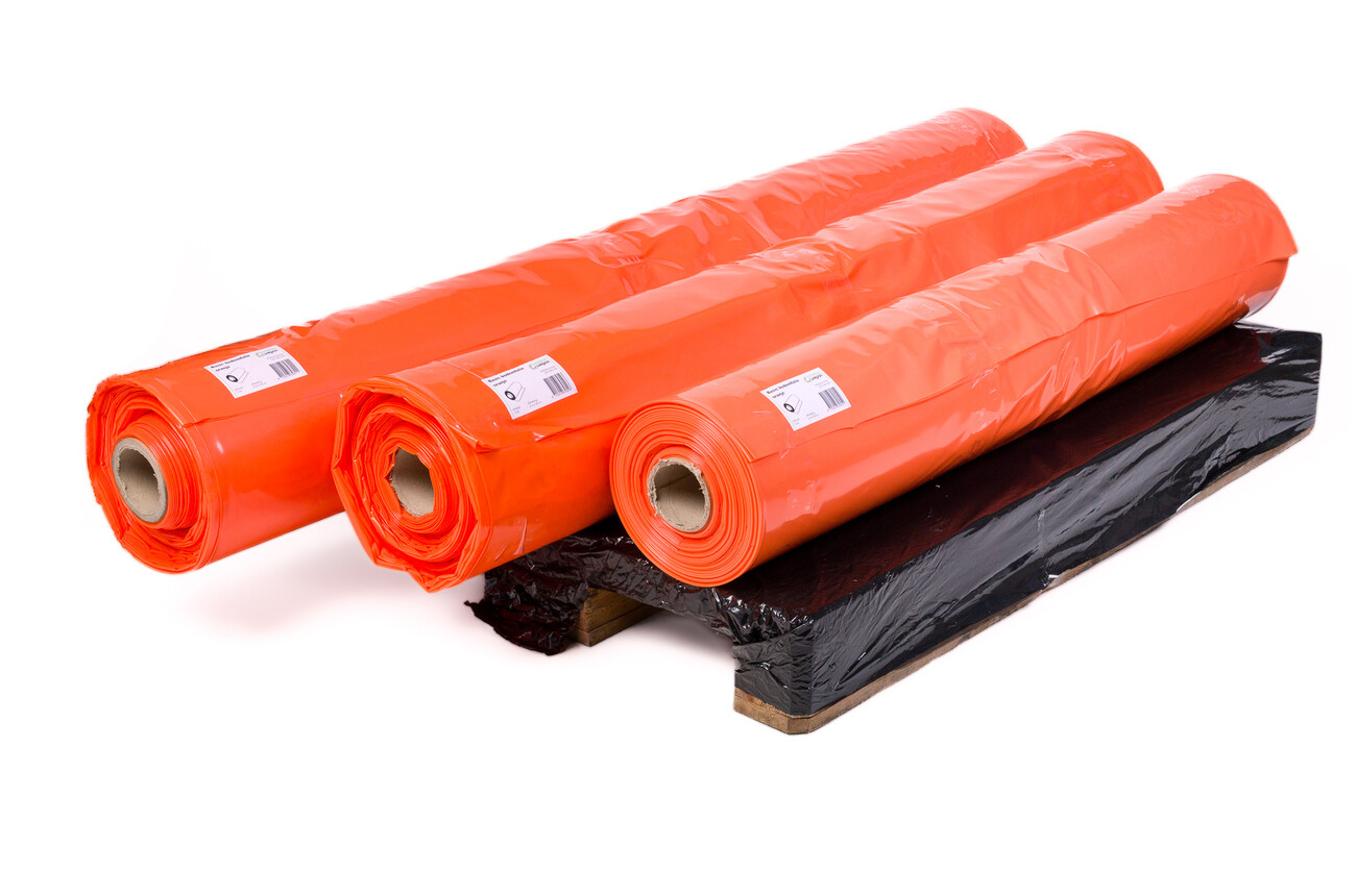 Bodemfolie Basic 6 meter breed - rol 50m - oranje Isolatie Depot Bodemfolie Basic 6 meter breed - rol 50m - oranje