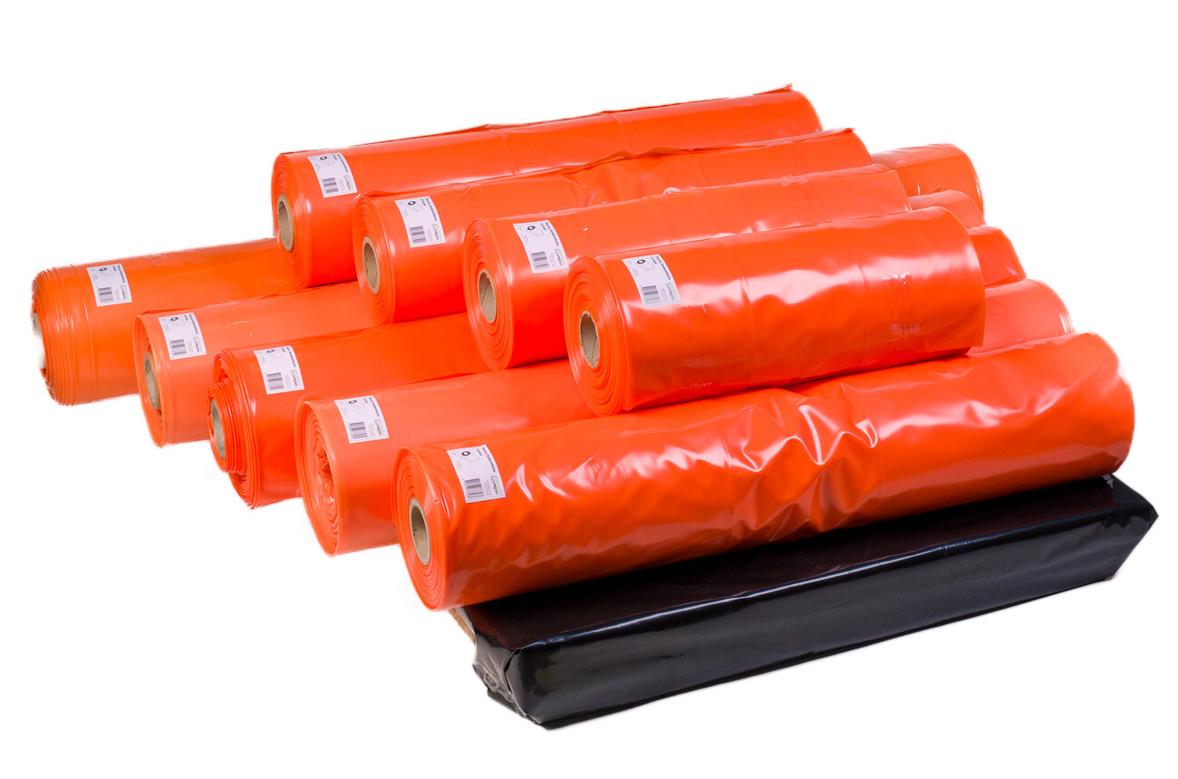 Heavy Bodemfolie 3 meter breed - rol 40m - oranje Isolatie Depot Heavy Bodemfolie 3 meter breed - rol 40m - oranje