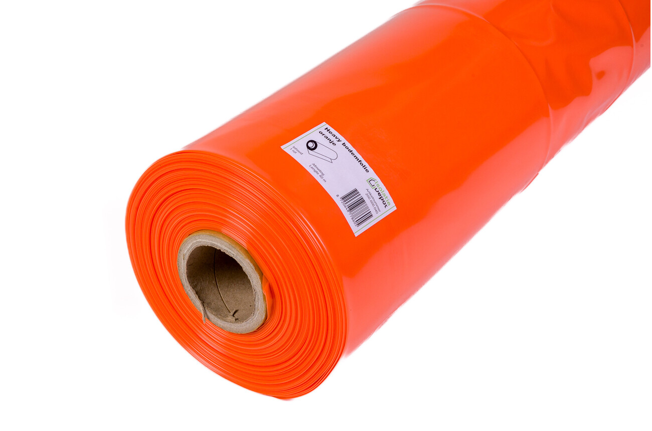 Isolatie Depot Heavy Bodemfolie 2 meter breed - rol 40m - oranje