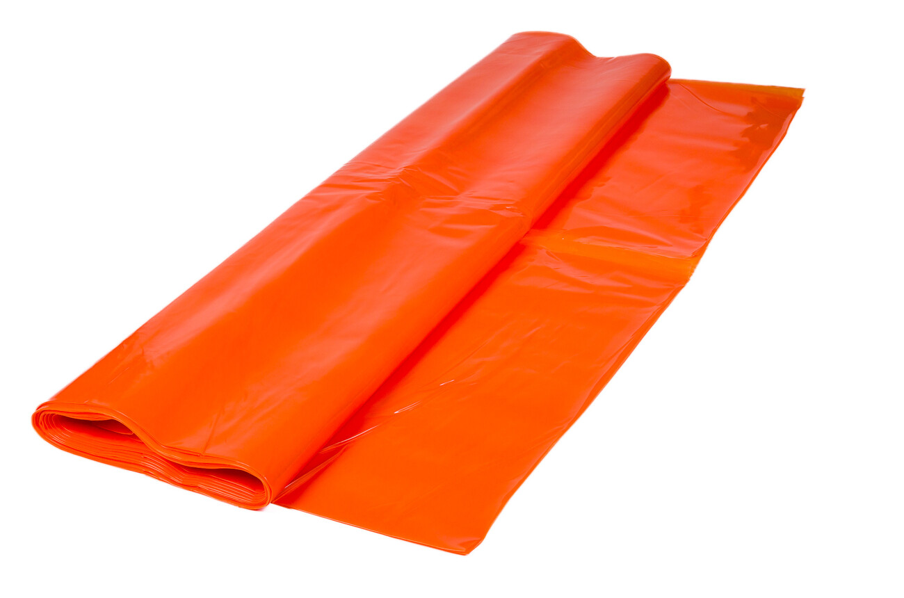 Heavy Bodemfolie oranje 7 meter breed - maatwerk Isolatie Depot Heavy Bodemfolie oranje 7 meter breed - maatwerk