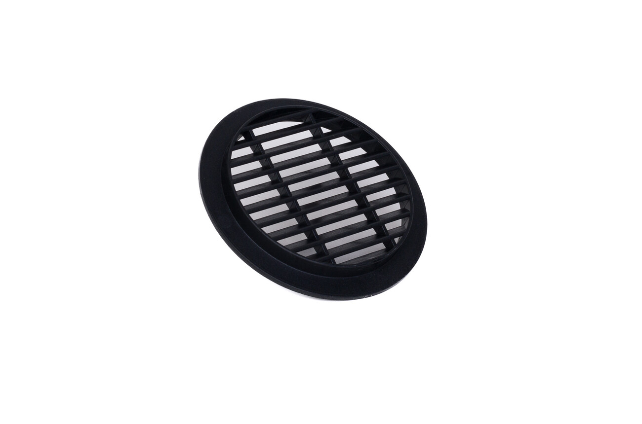 Tilmar Renovatie ventilatiekoker set buis en rooster rond 11 cm, zwart