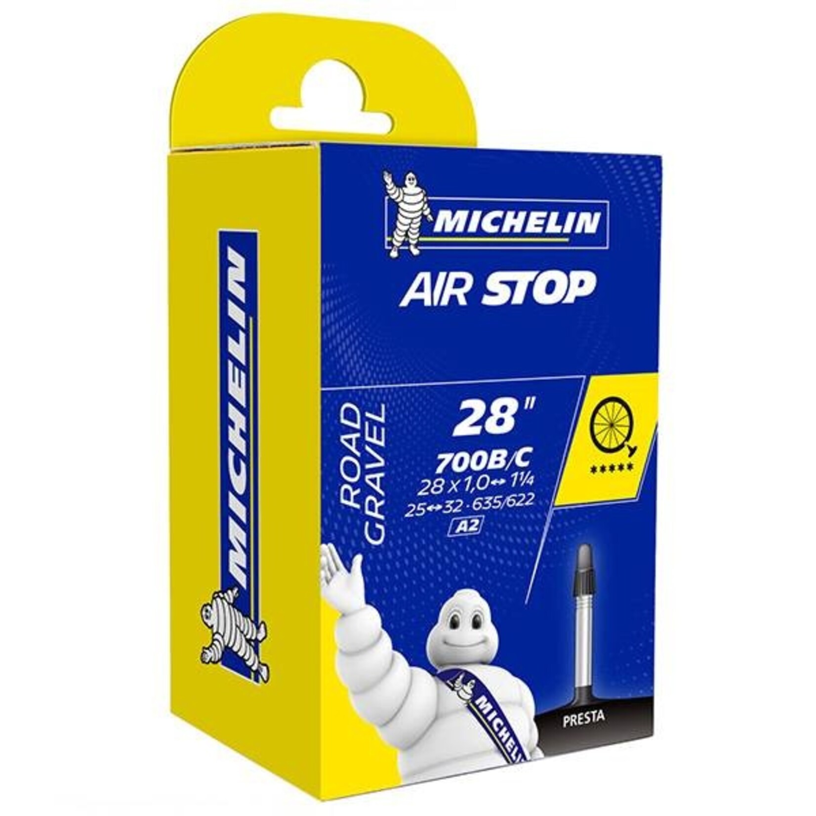 Michelin Michelin Airstop Road Inner Tube - 700c x 25-32mm (Presta 40mm)