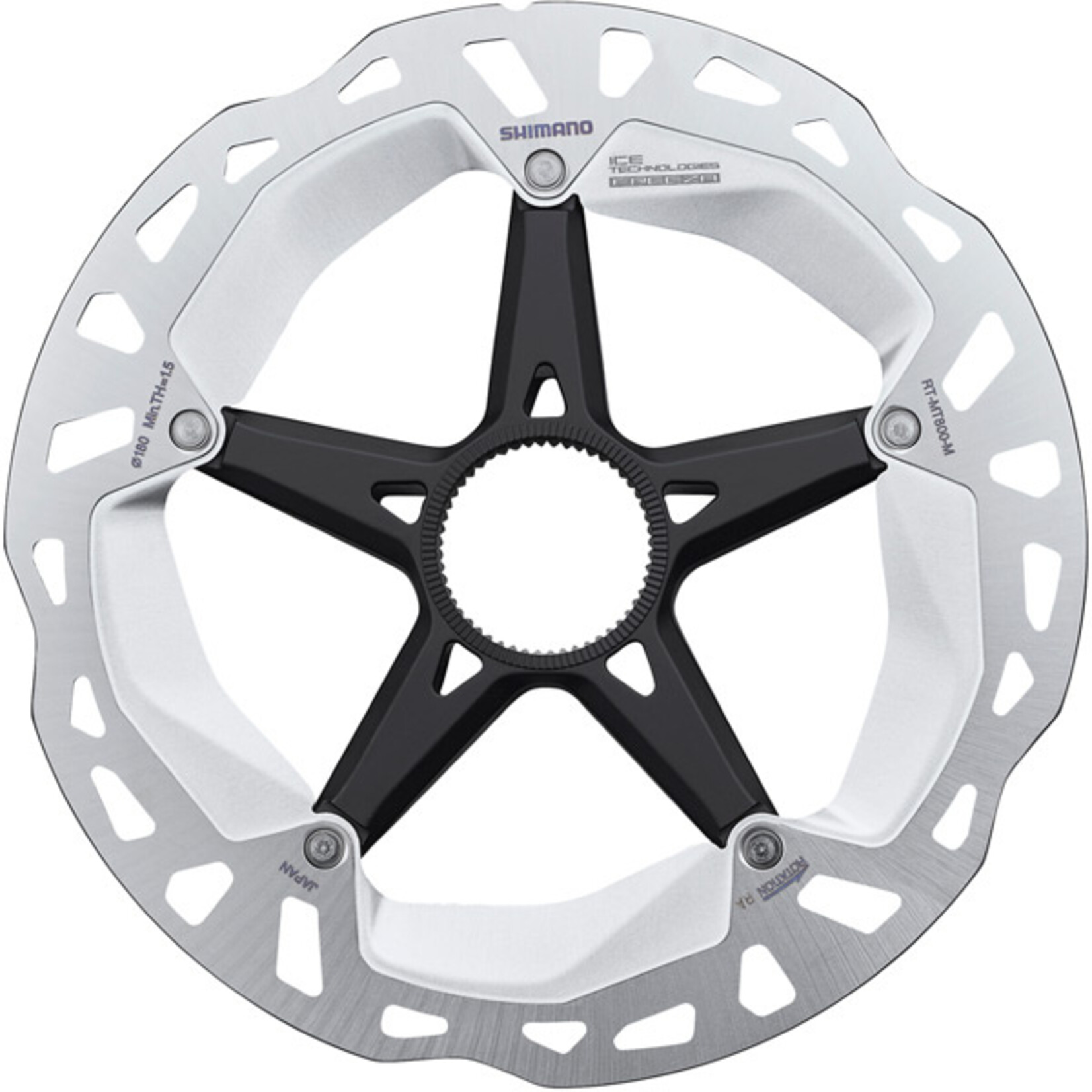 Shimano RT-MT800 disc rotor with external lockring, Ice Tech FREEZA, 180 mm